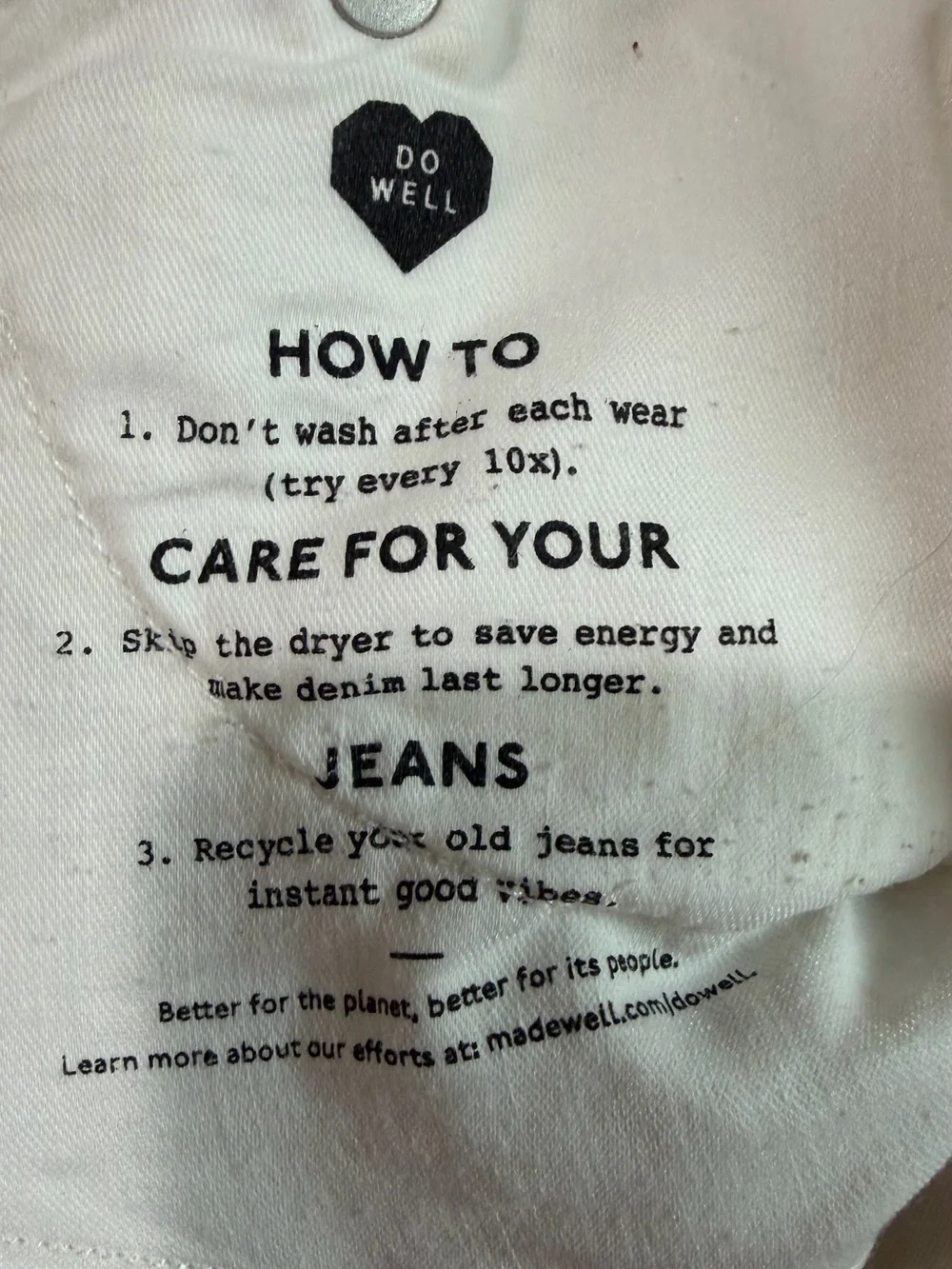 Madewell White Straight-Leg Jeans - Picture 7 of 7